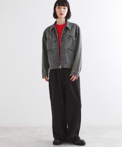 tk.TAKEO KIKUCHI(ティーケータケオキクチ)の「デニムブルゾン(デニムジャケット・メンズ・ブラウン系その他/ブルー・02/03)」の16枚目の写真