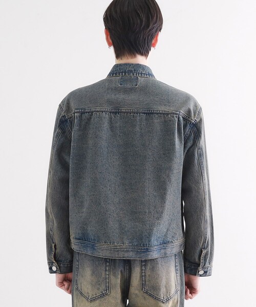 tk.TAKEO KIKUCHI(ティーケータケオキクチ)の「デニムブルゾン(デニムジャケット・メンズ・ブラウン系その他/ブルー・02/03)」の20枚目の写真