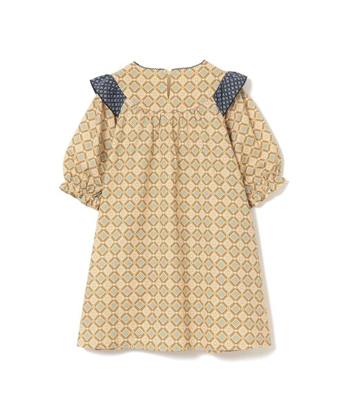 BEAMS mini（ビームスミニ）の「総柄 フリル ワンピース 2025FW（90～140cm）（ワンピース・キッズ・ネイビー/イエロー・90/100/110/120/130/140）」の9枚目の写真