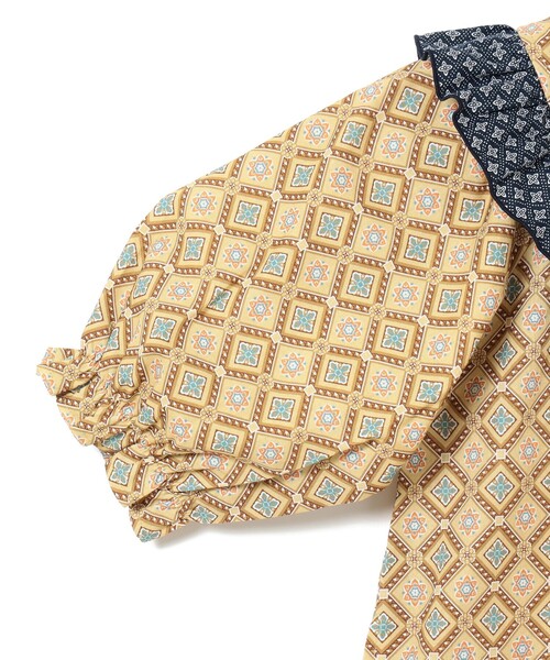 BEAMS mini（ビームスミニ）の「総柄 フリル ワンピース 2025FW（90～140cm）（ワンピース・キッズ・ネイビー/イエロー・90/100/110/120/130/140）」の12枚目の写真