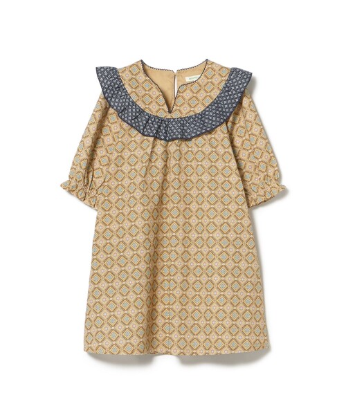 BEAMS mini（ビームスミニ）の「総柄 フリル ワンピース 2025FW（90～140cm）（ワンピース・キッズ・ネイビー/イエロー・90/100/110/120/130/140）」の18枚目の写真