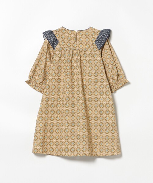 BEAMS mini（ビームスミニ）の「総柄 フリル ワンピース 2025FW（90～140cm）（ワンピース・キッズ・ネイビー/イエロー・90/100/110/120/130/140）」の19枚目の写真