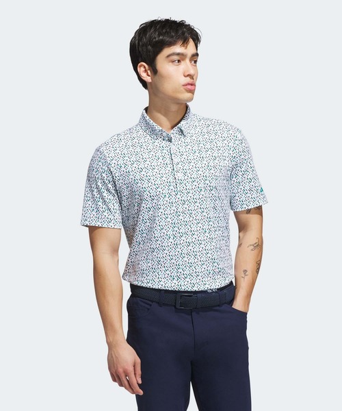 アディダス adidas ゴルフ ボタンダウンシャツ adidas アディダス ゴルフウェア シャツ 秋 冬 BOSモチーフ