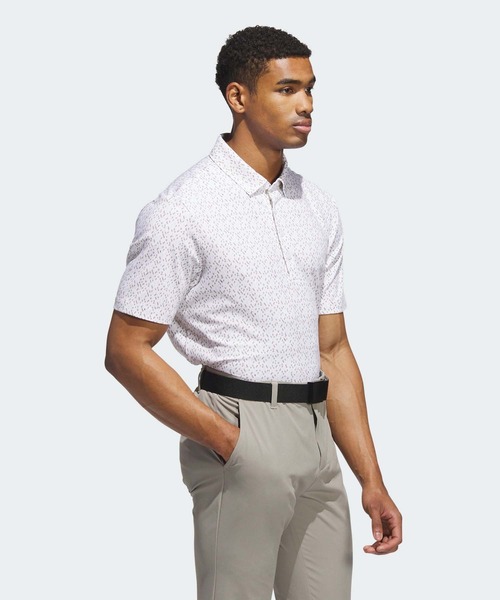 adidas(アディダス)の「マイクロ アーガイル グラフィック 半袖ボタンダウンシャツ【adidas Golf/アディダスゴルフ】(ポロシャツ・メンズ・ネイビー/ホワイト/ブラック/ホワイト×ブルー・XX-LARGE/LARGE/MEDIUM/X-LARGE)」の5枚目の写真