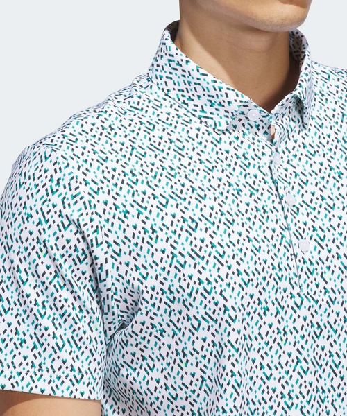 adidas(アディダス)の「マイクロ アーガイル グラフィック 半袖ボタンダウンシャツ【adidas Golf/アディダスゴルフ】(ポロシャツ・メンズ・ネイビー/ホワイト/ブラック/ホワイト×ブルー・XX-LARGE/LARGE/MEDIUM/X-LARGE)」の13枚目の写真