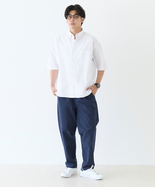 coca(coca)(コカ)の「オックスボタンダウン半袖シャツ(シャツ/ブラウス・メンズ・ブラック/ストライプ/ネイビー/ホワイト・L/M/XL)」の6枚目の写真