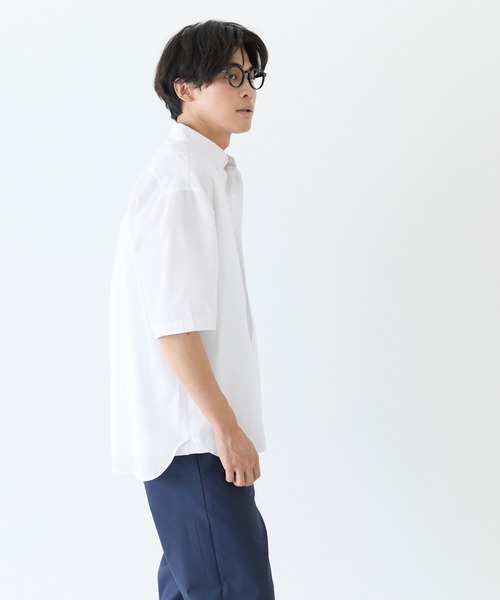 coca(coca)(コカ)の「オックスボタンダウン半袖シャツ(シャツ/ブラウス・メンズ・ブラック/ストライプ/ネイビー/ホワイト・L/M/XL)」の9枚目の写真