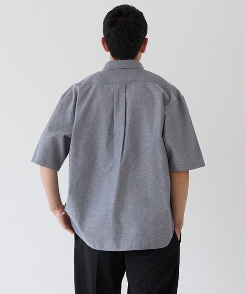 coca(coca)(コカ)の「オックスボタンダウン半袖シャツ(シャツ/ブラウス・メンズ・ブラック/ストライプ/ネイビー/ホワイト・L/M/XL)」の19枚目の写真