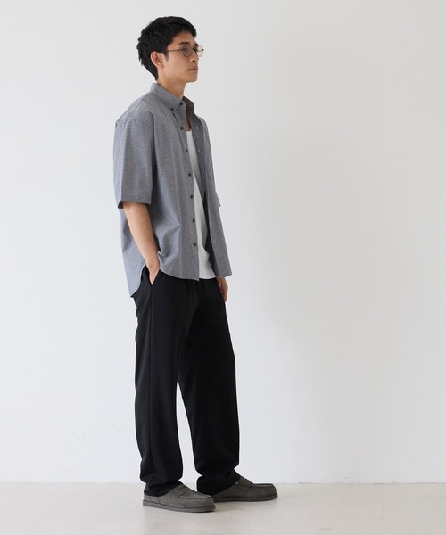 coca(coca)(コカ)の「オックスボタンダウン半袖シャツ(シャツ/ブラウス・メンズ・ブラック/ストライプ/ネイビー/ホワイト・L/M/XL)」の20枚目の写真