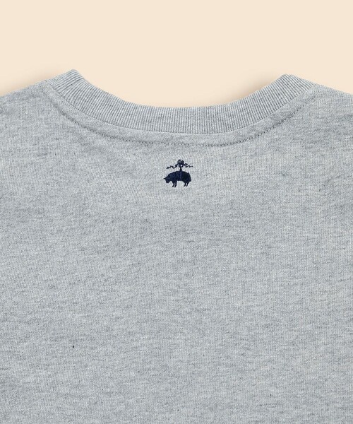 BROOKS BROTHERS（ブルックスブラザーズ）の「USAコットンジャージー　グラフィックロゴ　ヘビーウェイトTシャツ（Tシャツ/カットソー・メンズ・ホワイト/ネイビー/グレー/ダークブラウン・LARGE/MEDIUM/SMALL/X-LARGE）」の9枚目の写真