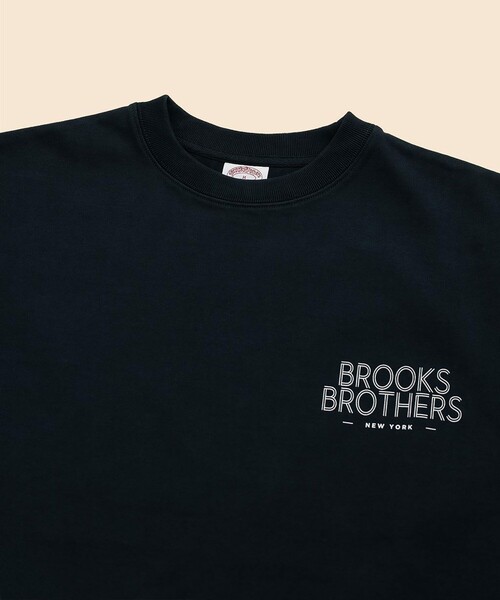 BROOKS BROTHERS（ブルックスブラザーズ）の「USAコットンジャージー　グラフィックロゴ　ヘビーウェイトTシャツ（Tシャツ/カットソー・メンズ・ホワイト/ネイビー/グレー/ダークブラウン・LARGE/MEDIUM/SMALL/X-LARGE）」の6枚目の写真