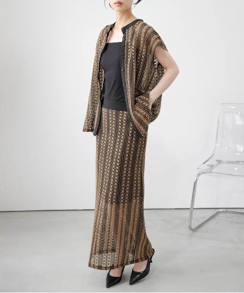 AMELY(エミリー)の「クロシェレース セットアップ(セットアップ・レディース・ホワイト/グリーン/ブラウン・フリー)」の13枚目の写真
