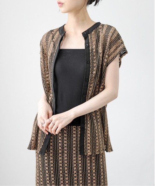 AMELY(エミリー)の「クロシェレース セットアップ(セットアップ・レディース・ホワイト/グリーン/ブラウン・フリー)」の14枚目の写真