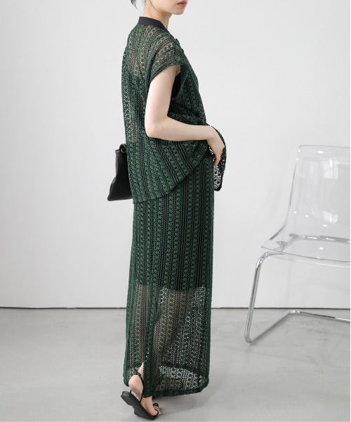 AMELY(エミリー)の「クロシェレース セットアップ(セットアップ・レディース・ホワイト/グリーン/ブラウン・フリー)」の17枚目の写真
