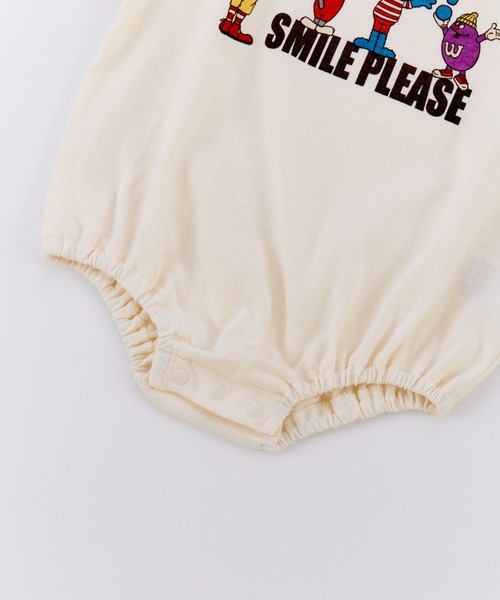 Ocean&Ground(オーシャン&グラウンド)の「SMILE PLEASEプリントボディシャツ(その他ベビーウェア・キッズ・オリーブ/ブラック/キナリ・80/70)」の7枚目の写真