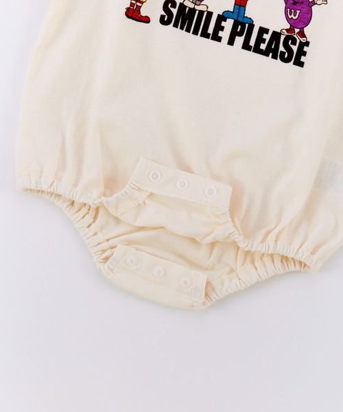 Ocean&Ground(オーシャン&グラウンド)の「SMILE PLEASEプリントボディシャツ(その他ベビーウェア・キッズ・オリーブ/ブラック/キナリ・80/70)」の8枚目の写真