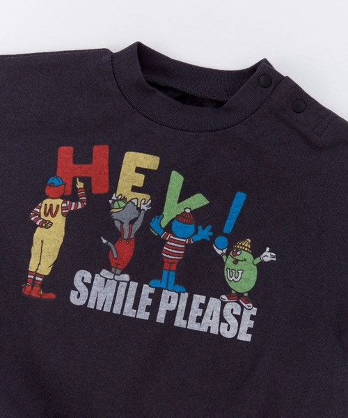 Ocean&Ground(オーシャン&グラウンド)の「SMILE PLEASEプリントボディシャツ(その他ベビーウェア・キッズ・オリーブ/ブラック/キナリ・80/70)」の10枚目の写真