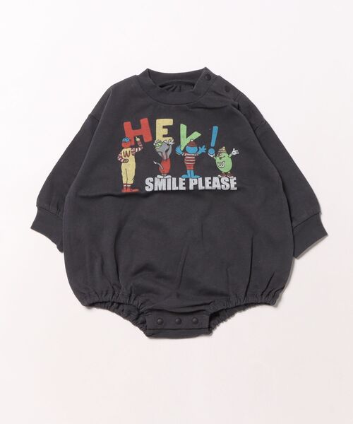 Ocean&Ground(オーシャン&グラウンド)の「SMILE PLEASEプリントボディシャツ(その他ベビーウェア・キッズ・オリーブ/ブラック/キナリ・80/70)」の13枚目の写真