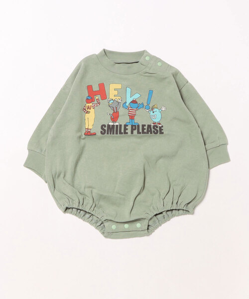 Ocean&Ground(オーシャン&グラウンド)の「SMILE PLEASEプリントボディシャツ(その他ベビーウェア・キッズ・オリーブ/ブラック/キナリ・80/70)」の14枚目の写真