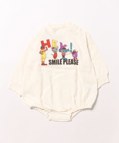 Ocean&Ground(オーシャン&グラウンド)の「SMILE PLEASEプリントボディシャツ(その他ベビーウェア・キッズ・オリーブ/ブラック/キナリ・80/70)」の15枚目の写真