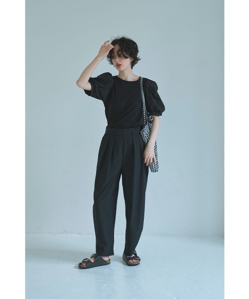 marjour(マージュール)の「SWITCHING LANTERN SLEEVE TEE(Tシャツ/カットソー・レディース・ブラック/オフホワイト・M)」の8枚目の写真