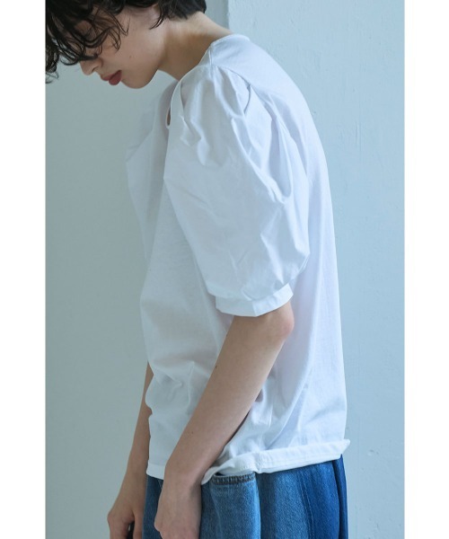 marjour(マージュール)の「SWITCHING LANTERN SLEEVE TEE(Tシャツ/カットソー・レディース・ブラック/オフホワイト・M)」の20枚目の写真