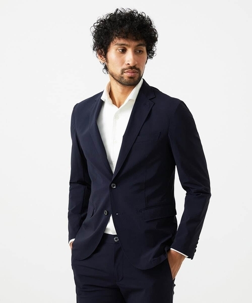 MICHEL KLEIN HOMME (ミッシェルクランオム)の「【セットアップ】テーラードジャケット(テーラードジャケット・メンズ・ネイビー/ブラック・X-LARGE/LARGE/MEDIUM)」の2枚目の写真