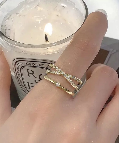 ALWAYS GOOD TIME（オルウェイズグッドタイム）の「ファッションリング デザインリング ラインストーン パール（リング・レディース・シルバー系その他2/ゴールド系その他2/シルバー系その他/ゴールド系その他/ピンクゴールド/ゴールド系その他3/シルバー系その他3/シルバー系その他4・FREE）」の6枚目の写真