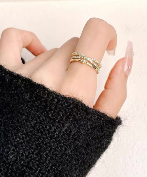 ALWAYS GOOD TIME（オルウェイズグッドタイム）の「ファッションリング デザインリング ラインストーン パール（リング・レディース・シルバー系その他2/ゴールド系その他2/シルバー系その他/ゴールド系その他/ピンクゴールド/ゴールド系その他3/シルバー系その他3/シルバー系その他4・FREE）」の11枚目の写真