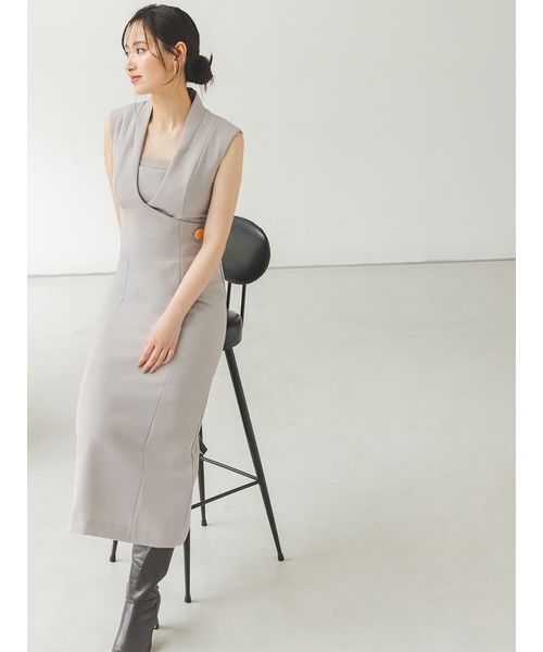 snidel レイヤードライクジレワンピース【本日限りお値下げ】 SNIDEL ワンピース レイヤードライクジレワンピース : ZOZOTOWN