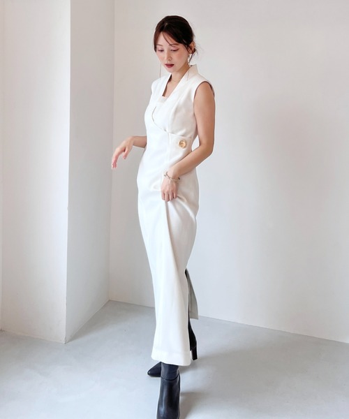 SNIDEL レイヤードライクジレワンピース レイヤードライクジレワンピース（ワンピース）｜SNIDEL（スナイデル