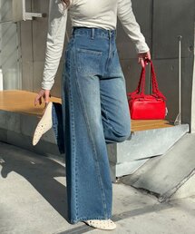 CIAOPANIC | 【CIAN DENIM/シアンデニム】スプリットフロントワイドデニム#002(デニムパンツ)