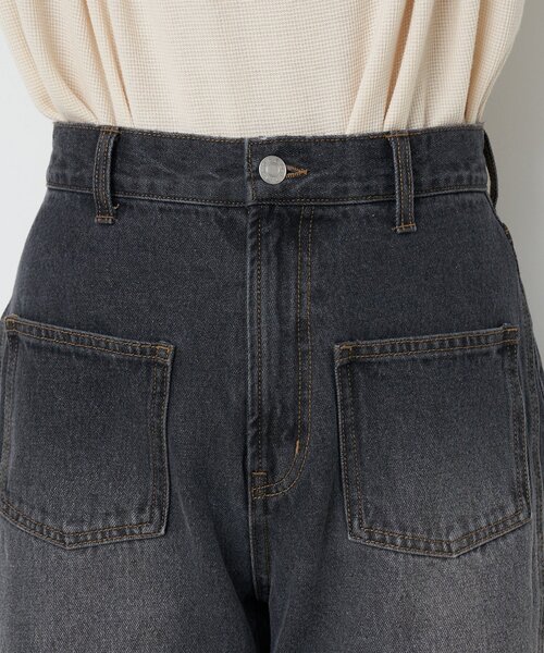 CIAOPANIC（チャオパニック）の「【CIAN DENIM/シアンデニム】スプリットフロントワイドデニム（デニムパンツ・レディース・ブルー/ブラック/グレー・X-SMALL/MEDIUM/SMALL）」の17枚目の写真