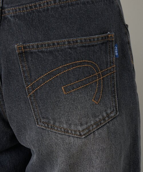 CIAOPANIC（チャオパニック）の「【CIAN DENIM/シアンデニム】スプリットフロントワイドデニム（デニムパンツ・レディース・ブルー/ブラック/グレー・X-SMALL/MEDIUM/SMALL）」の19枚目の写真