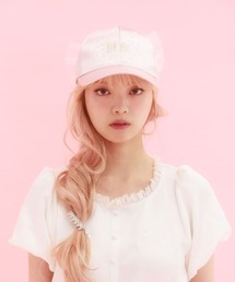 FickleBebe（フィクルベベ）の「ＢＥＢＥビジューリボンＣＡＰ（キャップ）」