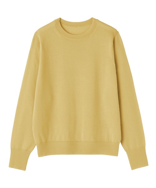 無印良品(ムジルシリョウヒン)の「婦人 洗えるウールハイゲージクルーネックセーター(ニット/セーター・レディース・ダークブラウン/ダークオレンジ/ブルー系/イエロー/オートミール/ダークグレー/ライトピンク/ブラック・XL/L/M/S)」の10枚目の写真