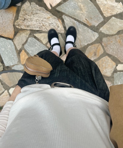 GIUNON(ジウノン)の「one tuck bermuda pants / ワンタックバミューダパンツ(その他パンツ・レディース・ブラック・FREE)」の14枚目の写真