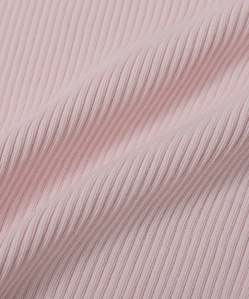 Fit more（フィットモア）の「ジャガードショルダーフリルリブニット（ニット/セーター・レディース・ホワイト/ピンク/ブラック・FREE）」の5枚目の写真