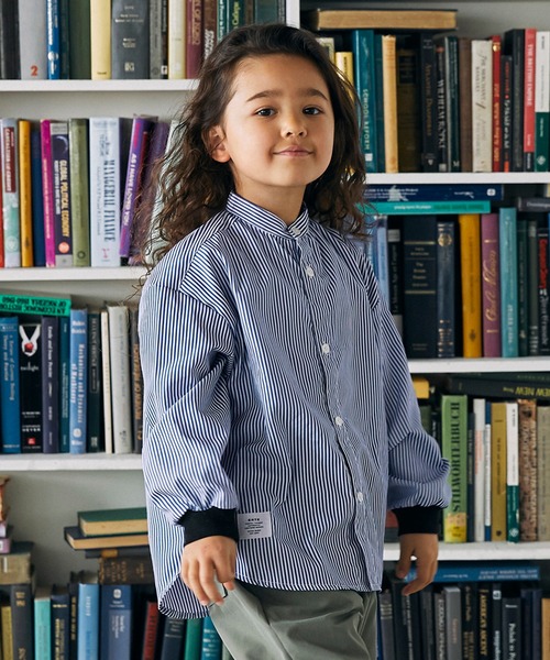 GENERATOR（ジェネレーター）の「ジェネレーター ストライプシャツ（シャツ/ブラウス・キッズ・ブラック/ブルー・L/XL/M）」の2枚目の写真