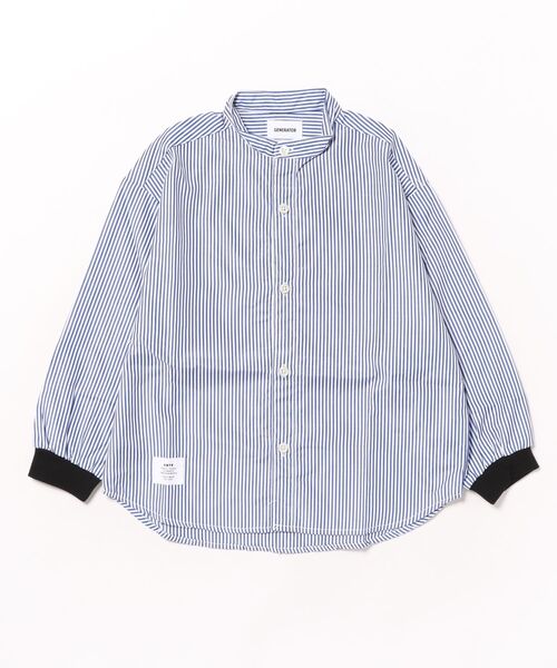 GENERATOR（ジェネレーター）の「ジェネレーター ストライプシャツ（シャツ/ブラウス・キッズ・ブラック/ブルー・L/XL/M）」の10枚目の写真