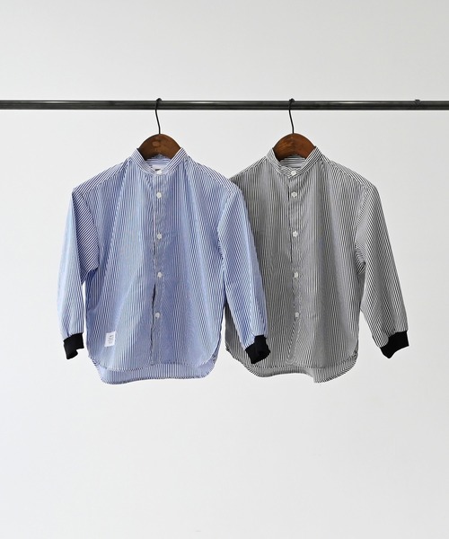 GENERATOR（ジェネレーター）の「ジェネレーター ストライプシャツ（シャツ/ブラウス・キッズ・ブラック/ブルー・L/XL/M）」の8枚目の写真