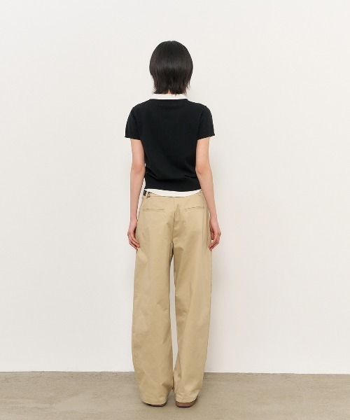 GENERAL IDEA(ジェネラルアイデア)の「GENERAL IDEA/ジェネラルアイディア tencel collar layered half cardigan カーディガン 冬服(カーディガン/ボレロ・レディース・ブラック/グレー/ベージュ・L/S/M)」の13枚目の写真