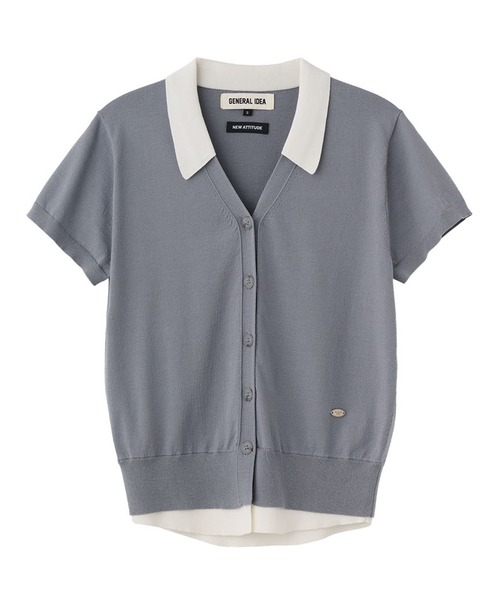 GENERAL IDEA(ジェネラルアイデア)の「GENERAL IDEA/ジェネラルアイディア tencel collar layered half cardigan カーディガン 冬服(カーディガン/ボレロ・レディース・ブラック/グレー/ベージュ・L/S/M)」の14枚目の写真