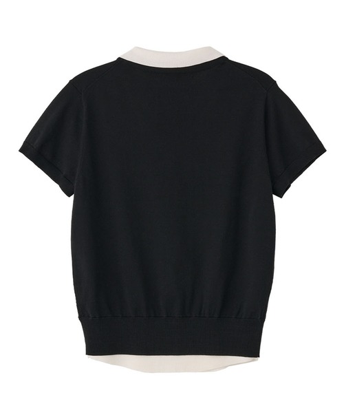 GENERAL IDEA(ジェネラルアイデア)の「GENERAL IDEA/ジェネラルアイディア tencel collar layered half cardigan カーディガン 冬服(カーディガン/ボレロ・レディース・ブラック/グレー/ベージュ・L/S/M)」の6枚目の写真