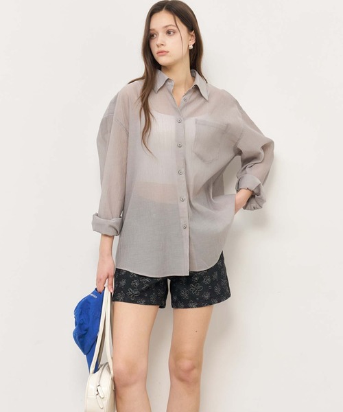 GENERAL IDEA(ジェネラルアイデア)の「GENERAL IDEA/ジェネラルアイディア flower denim shorts ショートパンツ(デニムパンツ・レディース・ブラック・S/M/L)」の8枚目の写真