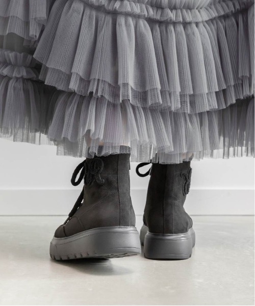 セール】キルティングデザインハイカットスニーカー（スニーカー