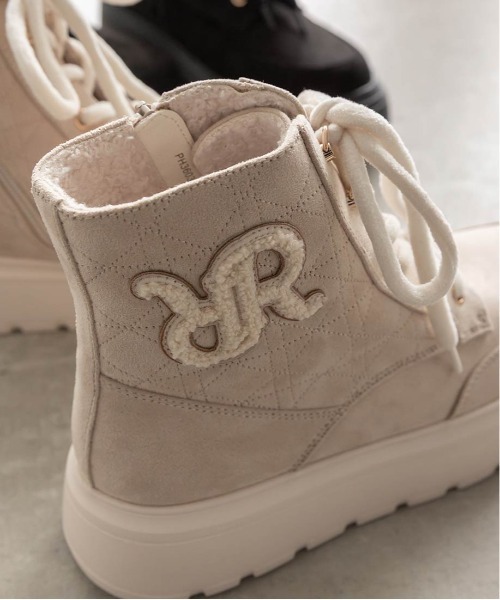 セール】キルティングデザインハイカットスニーカー（スニーカー