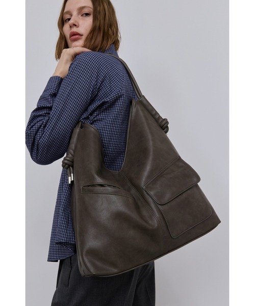 アウトポケットドロストハンドルバッグ / A4サイズ、14インチPC