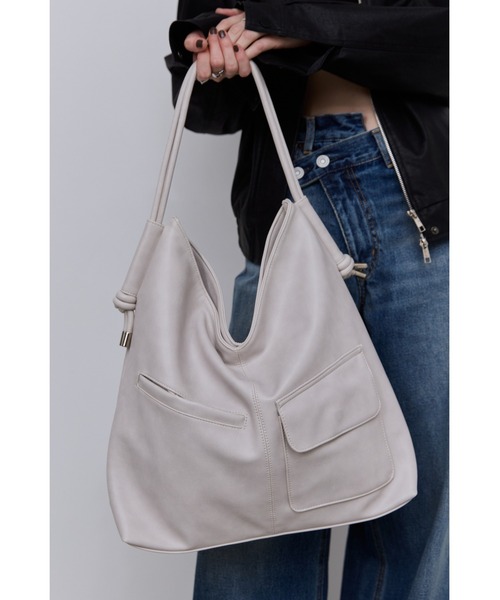 アウトポケットドロストハンドルバッグ / A4サイズ、14インチPC対応