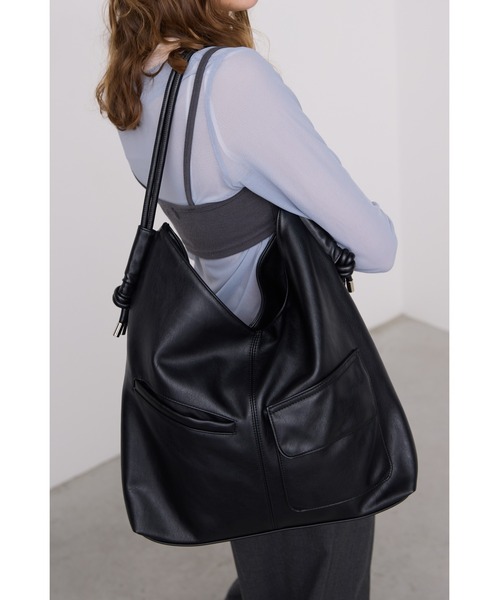 アウトポケットドロストハンドルバッグ / A4サイズ、14インチPC